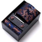 Conjunto Gravata Seda Clássica Italiana Sparka SK209