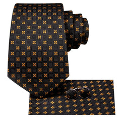 Gravata Social Luxo com Abotoaduras, Lenço e Caixa