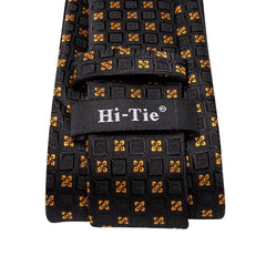 Gravata Social Luxo com Abotoaduras, Lenço e Caixa