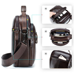 Bolsa Masculina de Couro Retrô Sparka SK 638