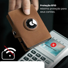 Carteira Masculina com suporte AirTag