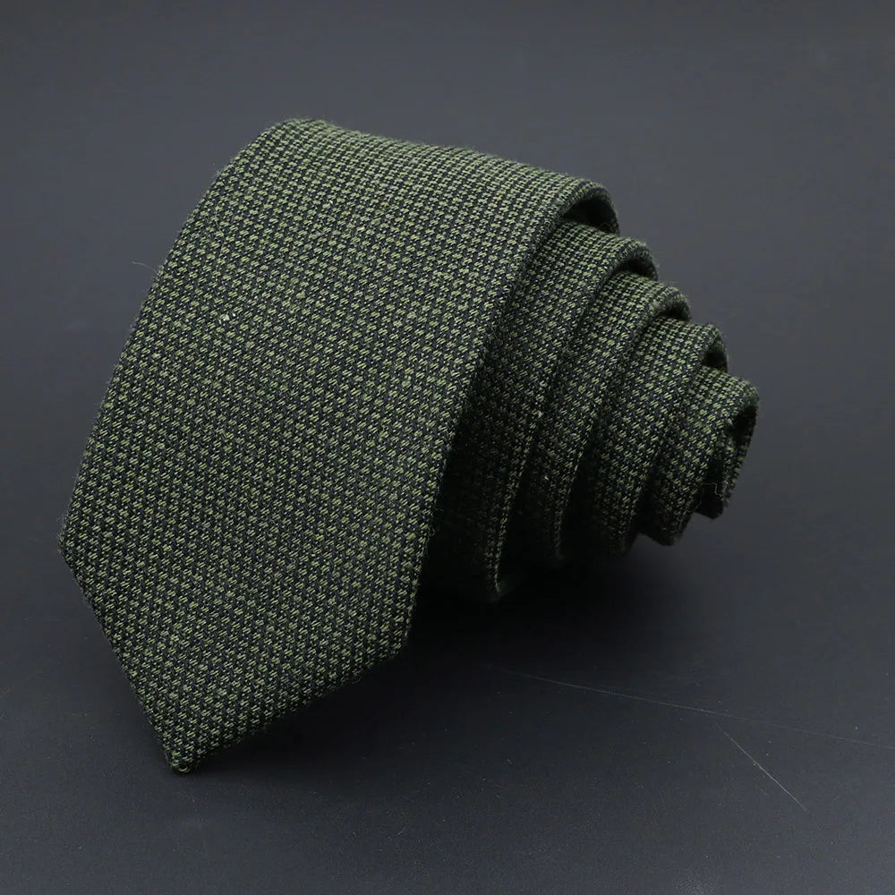 Gravata Formal Verde Musgo Textura Fynor