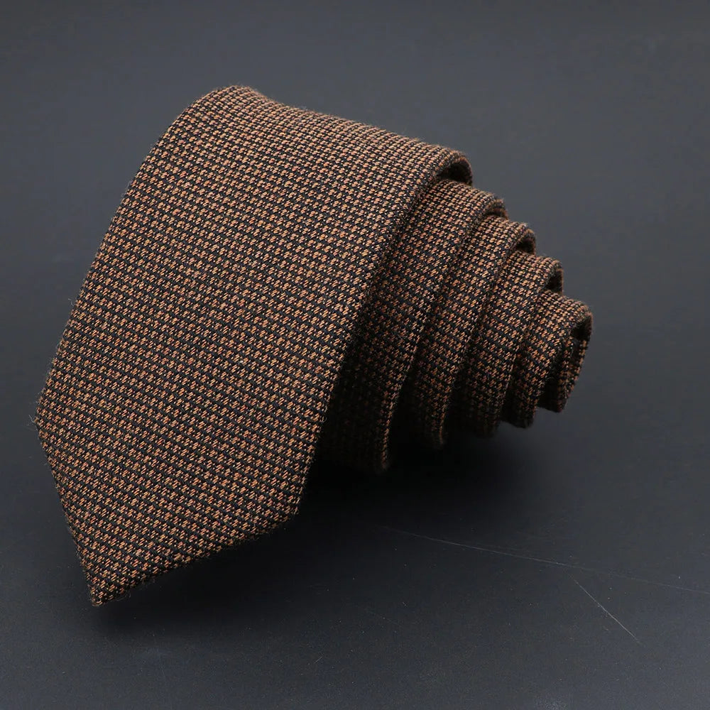 Gravata Formal Marrom Textura Fynor