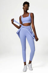 Legging Fitness com Cintura Alta e Textura Modeladora