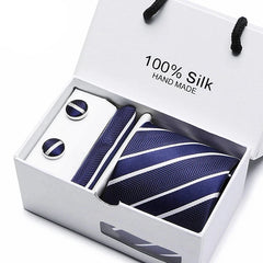 Gravata Seda Premium Azul Sparka Venet SK103