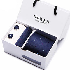Gravata Seda Premium Azul Sparka Venet SK103