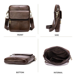 Bolsa Pequena de Couro Masculina Sparka SK789