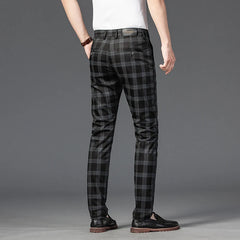 Calças Slim Fit Xadrez Sparka SK2024