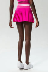Saia Plissada com Short Interno e Bolso