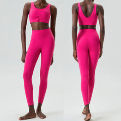 Conjunto Fitness com Top Básico e Legging Cintura Alta