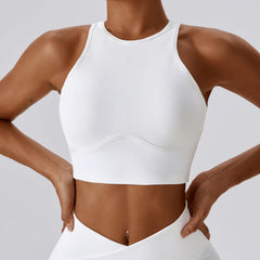 Top Cropped Nadador com Alta Sustentação