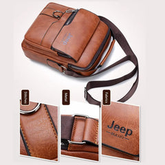 Bolsa de Ombro Masculina de Couro Sparka SK456
