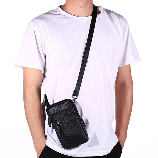 Bolsa de Ombro Masculina em Couro Sparka SK321
