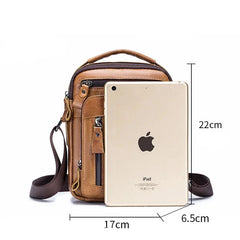 Bolsa de Ombro Masculina em Couro Sparka SK789