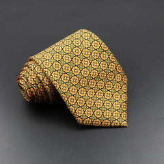 Gravata Geométrica Medalhão Ouro Sparka