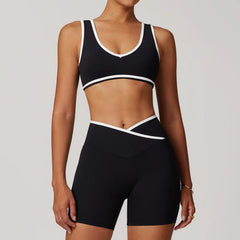 Conjunto Fitness com Top Nadador e Short ou Calça Flare
