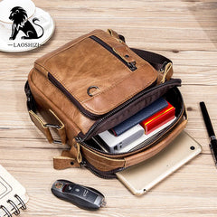 Bolsa de Ombro Masculina em Couro Sparka SK789