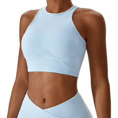 Top Cropped Nadador com Alta Sustentação