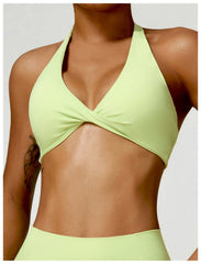 Top Fitness Halter com Torção Frontal