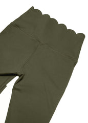 Legging Fitness Cintura Alta com Acabamento Ondulado