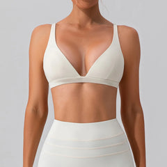 Top Fitness Triângulo com Alças Finas