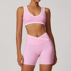 Conjunto Fitness com Top Nadador e Short ou Calça Flare
