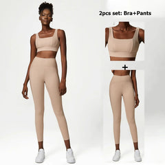 Kit Esportivo Feminino com Top, Legging e Casaco