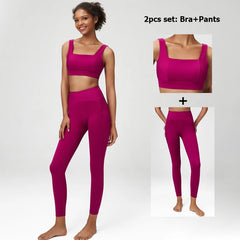 Kit Esportivo Feminino com Top, Legging e Casaco