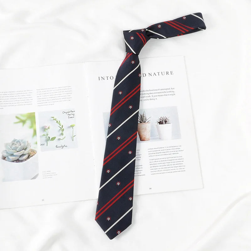 Gravata Social Listrada Clássica – Padrão Estilo Colegial