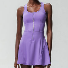 Vestido Esportivo com Shorts Interno e Alças Nadador