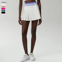 Saia Plissada com Short Interno e Bolso