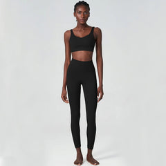Conjunto Fitness Feminino com Top Nadador e Legging