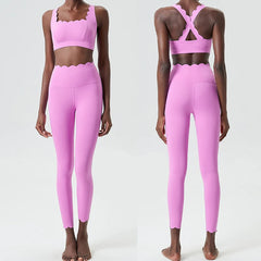 Legging Fitness Cintura Alta com Acabamento Ondulado