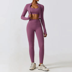 Conjunto Fitness com Top Vazado e Legging Cintura Alta