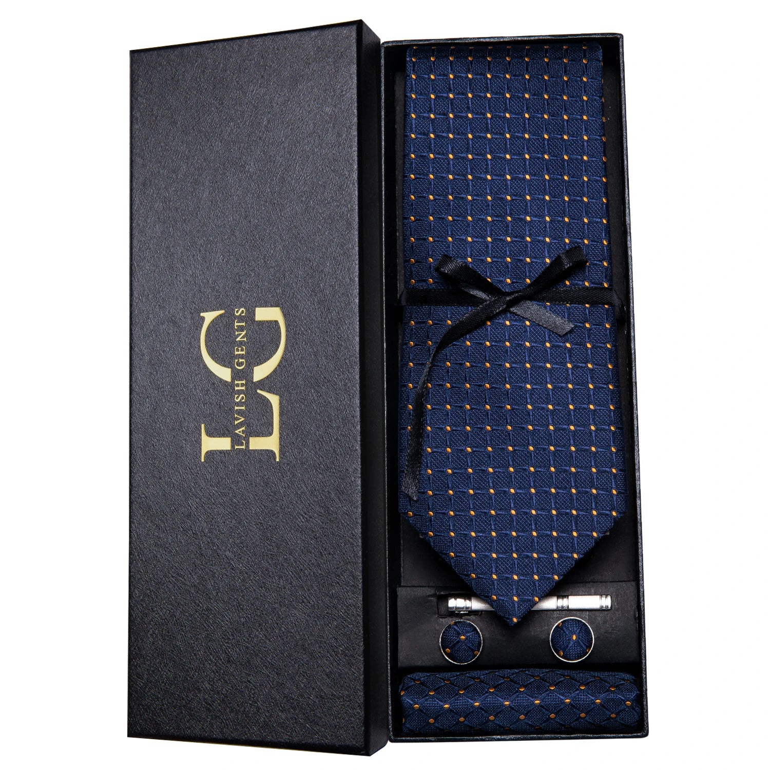 Gravata Paisley Premium em Seda com Lenço Combinando