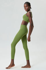 Conjunto Fitness com Top Básico e Legging Cintura Alta