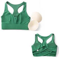 Conjunto Fitness com Top Vazado nas Costas e Legging Modeladora