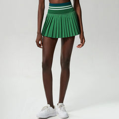 Saia Plissada com Short Interno e Bolso