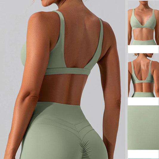 Top Fitness Triângulo com Alças Finas