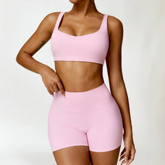 Conjunto Fitness com Cropped Manga Longa e Legging