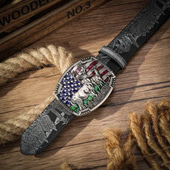 Cinto Cowboy Masculino de Couro Sparka SK728