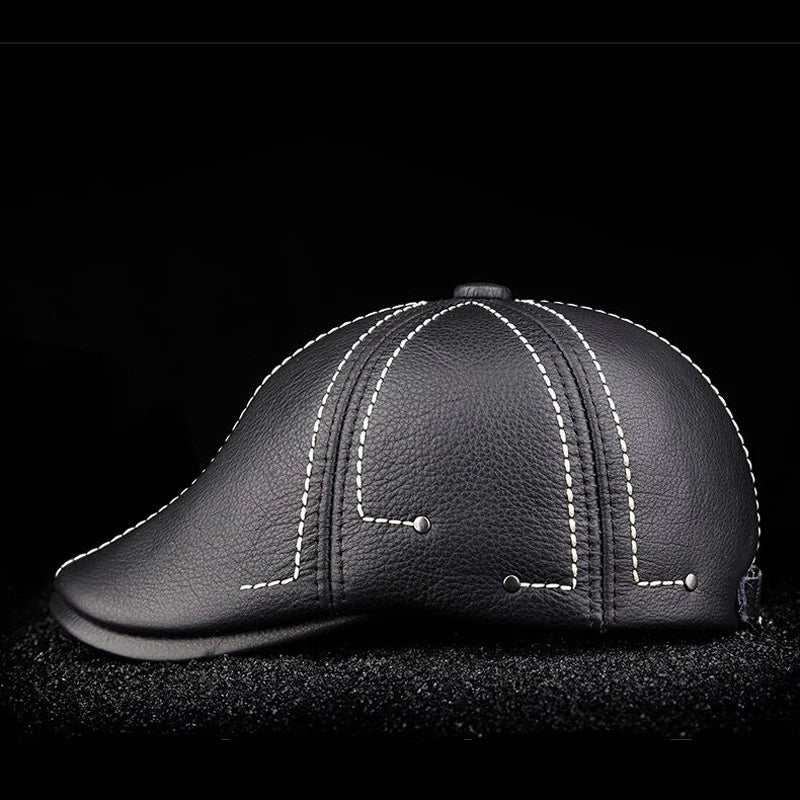 Boina Masculina Italiana de Couro SK272