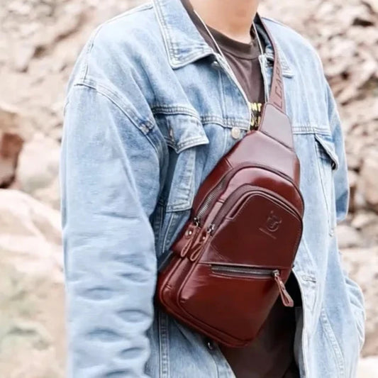 Bolsa de Couro Masculina Sparka SK 345