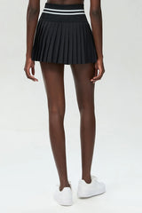 Saia Plissada com Short Interno e Bolso