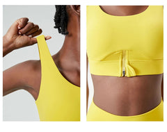 Conjunto Fitness com Top Básico e Legging Cintura Alta