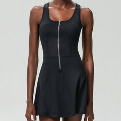 Vestido Esportivo com Shorts Interno e Alças Nadador