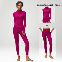 Kit Esportivo Feminino com Top, Legging e Casaco