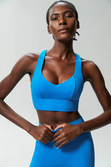 Top Fitness Nadador com Detalhe Cruzado nas Costas