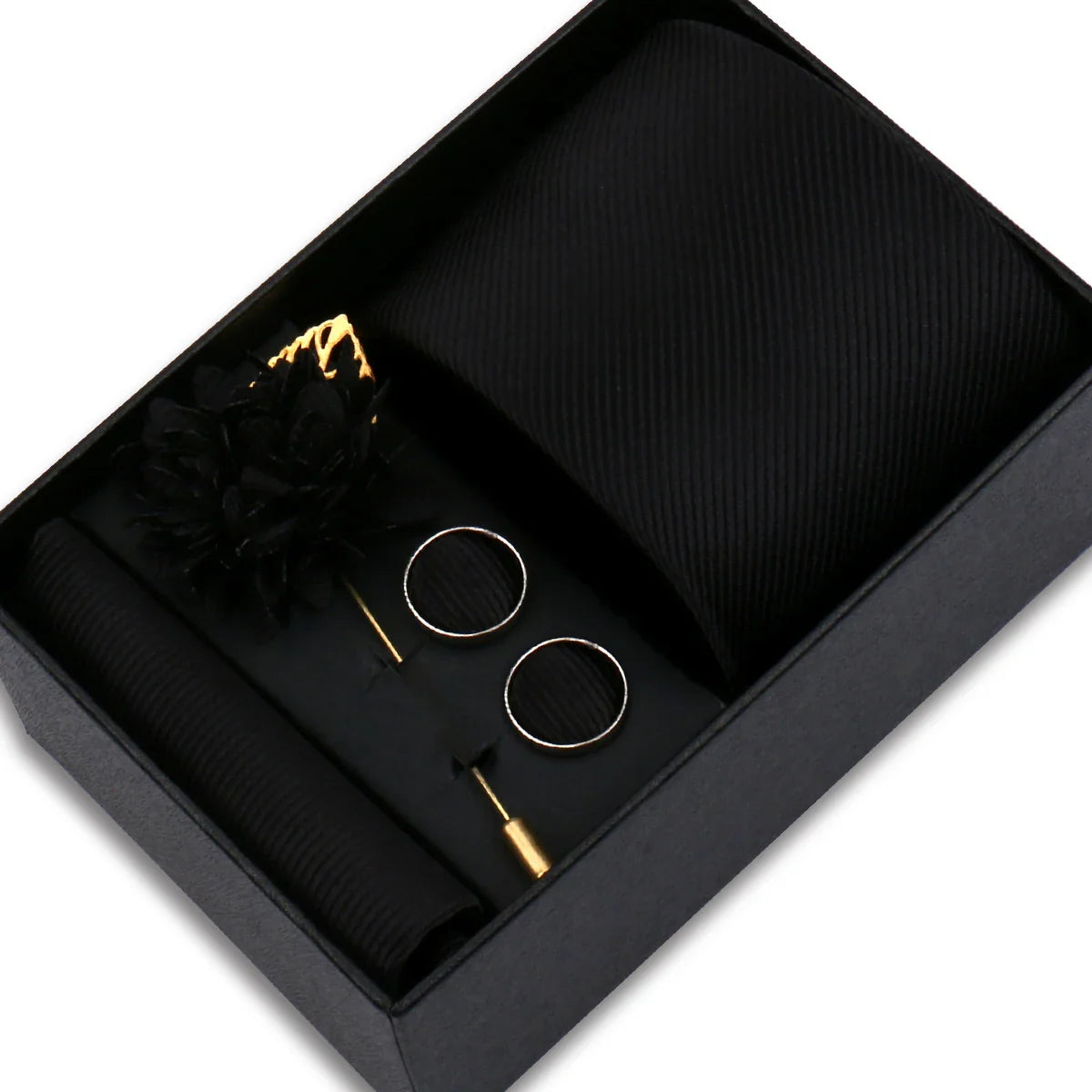 Gravata Social Masculina Preto Clássico SK53F