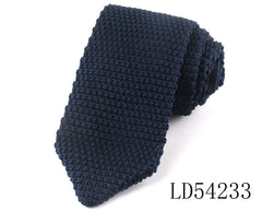 Gravata de Tricô Texturizada Azul Marinho SK233